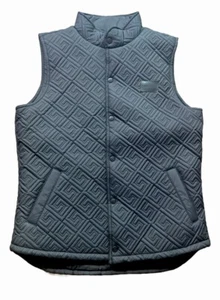 Crooks & Castles Mens The Chain Lux Quilted Vest, Black, Medium - NWT - Picture 1 of 7