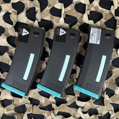 NEW KWA MS120 AEG Mid-Cap 120 Round Magazine - 3-Pack - Midnight