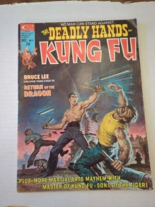 The DEADLY HANDS OF KUNG FU #7 Marvel Magazine 1974 Brue Lee Hands Of The Dragon - Picture 1 of 2