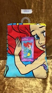 Disney Little Mermaid Ariel Cotton Kids Beach Towel 28in X 58in New - Picture 1 of 2