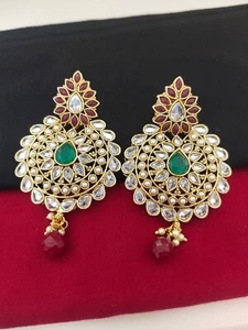 Indian Jewelry Gold Plated Bollywood Style Fashion Earrings Mothers day Gifts - Picture 1 of 1