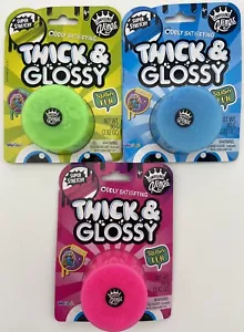 3 Thick and Glossy Squishy Fun Slime Blue, Pink & Green Party Favor Gift Idea - Picture 1 of 8