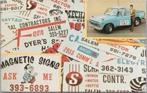 c1970s SALEM, Oregon Advertising Postcard "MAGNETIC SIGNS" C.R. Widmer / Unused - Picture 1 of 2