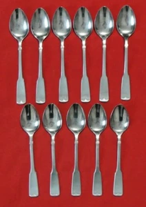 Set 11 Vintage Stanley Roberts Stainless Steel Japan 7 5/8" Dinner Spoons SRB140 - Picture 1 of 9