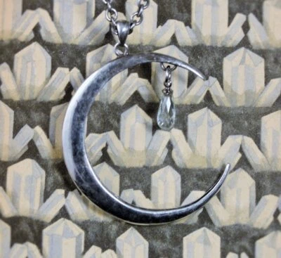 Joyería Gótica Luna Collar Joyería Joyería Gótica para Mujer Joyería Gótica para Hombre Foto 1 de 3