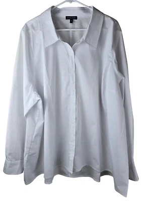 Universal Standard Classic White XL Button-Up Shirt 26/28 4X Foto 1 de 4