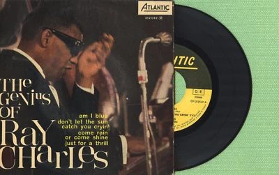 RAY CHARLES / Am I Blue - Genius / ATLANTIC 212042 Pressing France 1963 EP VG+ - Image 1 of 4