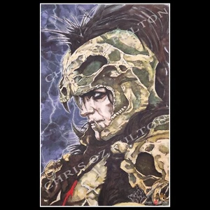 Highlander The Kurgan Clancy Movie 11x17 Art Print Signed Artist Chris Oz Fulton - Picture 1 of 1