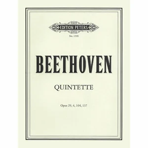BEETHOVEN QUINTETTE BOOK OPUS 29, 4, 104, 137 QUINTET VIOLIN VIOLA CELLO PETERS - Picture 1 of 5