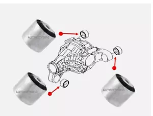 PARA AUDI Q7 3.0TDi 3.0T 4.2 6.0TD BRAZO DIFERENCIAL TRASERO MONTAJE BUJE 07-15 - Imagen 1 de 1