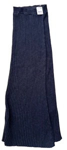 Free People Knit Skirt Women S Black Better Days Midi Slit High Rise Pull On NWT - Picture 1 of 9