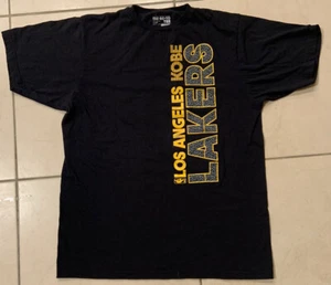 Adidas Kobe Bryant Go To Tee Shirt Lakers 24 Yellow Black Mamba XL XLarge RARE! - Picture 1 of 5