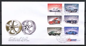 CURAÇAO 2014 - FDC E-47 - AUTO'S - PORCHE AND FORD CARS - Picture 1 of 1