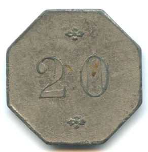 token 20 centimes Octagonal n°2361 - Picture 1 of 2