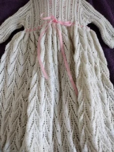 Baby girl christening gown & matching hat - Picture 1 of 4