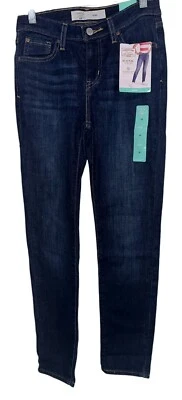 Pantalones de mezclilla Levi’s Signature dorados para niñas ajustados talla 14 icónicos elásticos nuevos con etiquetas lavado oscuro Foto 1 de 4