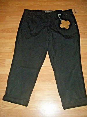 NUEVO CON ETIQUETAS CAPRIS GRANE ALGODÓN NEGRO TALLA 15 Foto 1 de 4
