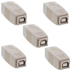 5 Pcs USB Type B Female to Female Coupler Printer Scanner Adapter Gender Changer - Picture 1 of 2