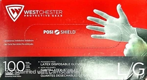 POWDER FREE LARGE LATEX GLOVES 100 PER BOX - Picture 1 of 1