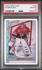 1992-93 O-Pee-Chee Patrick Roy #164 PSA 10 Gem 💎 Mint HOF Canadiens