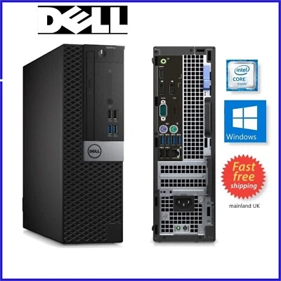 Dell SFF Desktop PC Intel Core I7-6700 @3.6GHz 16GB RAM 512GB SSD Windows 11 Pro - Immagine 1 di 4