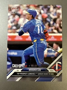 2024 Topps Now Brooks Lee #390 Call-Up Card 1st MLB Home Run - Twins Star Rookie - Picture 1 of 2