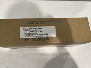 1PC YASKAWA AC SERVO MOTOR SGMJV-08A3M61 NEW EXPEDITED SHIPPING - Picture 1 of 4
