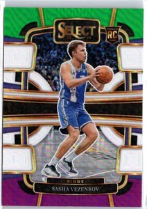 2023-24 Panini Select #74 Sasha Vezenkov Green White Purple Prizms RC - Picture 1 of 2