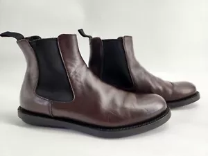 Prada Chelsea Boots Men's Size US 8 Brown Leather Shoes Pull On Italy Y2K - Picture 1 of 11