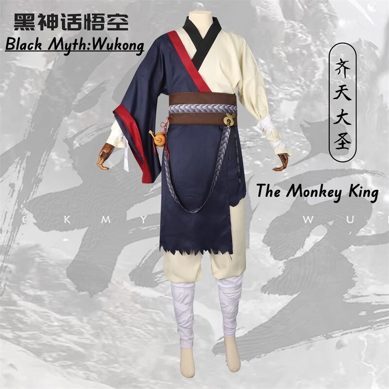Black Myth: Wukong El Rey Mono Disfraz Trajes Conjunto Completo Juegos con disfraces  Foto 1 de 4