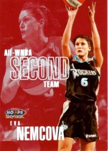 WNBA 1999 SKYBOX BALONCESTO SEGUNDO EQUIPO TARJETA DE INSERCIÓN #7 AW ROCKERS EVA NEMCOVA - Imagen 1 de 1