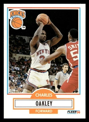 Charles Oakley 1990 Fleer #128 New York Knicks Foto 1 de 2