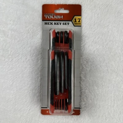 Hyper Tough 17 Piece Folding Hex Key Set 96012 SAE and Metric - Image 1 of 3
