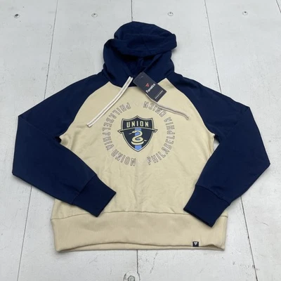 Philadelphia Union 卫衣 连帽衫 女式 XS 蓝色 奶油 MLS 足球套衫 — 第 1/4 张图片