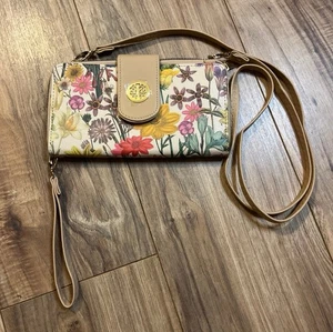 Floral Crossbody Wallet Purse - Picture 1 of 4