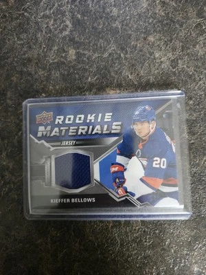 2020-21 Upper Deck Series 2 Rookie Materials Kieffer Bellows Card# RM-KB - Image 1 of 2