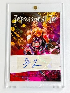 2020-21 Panini Court Kings Impressionist Ink Ruby #14 Steve Francis /49 Rockets - Foto 1 di 2