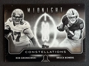 Rob Gronkowski | Brock Bowers | 2024 Topps Midnight Constellations /20 - Picture 1 of 3