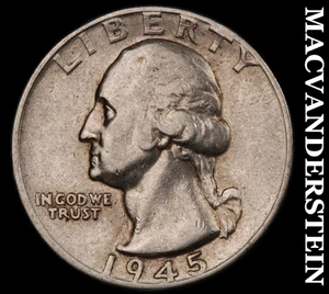 Washington Viertel 1945 - seltenes besseres Datum ohne Reserve #G689 - Bild 1 von 2