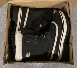 Stivali da neve Sorel Caribou NL 1005-011 invernali impermeabili nuovi con scatola! Taglia 8 - Foto 1 di 4