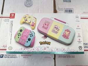 Pokémon Nintendo Switch Bundle 3 in 1 Joy Con Comfort Grip, Controller & Case - Picture 1 of 8