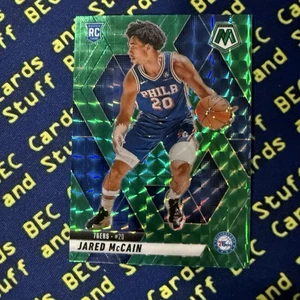 2024-25 Panini Mosaic Basketball Jared McCain #228 Green Prizm RC - Picture 1 of 2