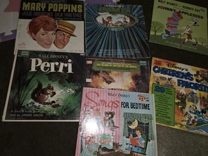 Vintage Walt Disneys Vinyl Lot, Bambi, Mary Poppins, Perri And More - Picture 1 of 16