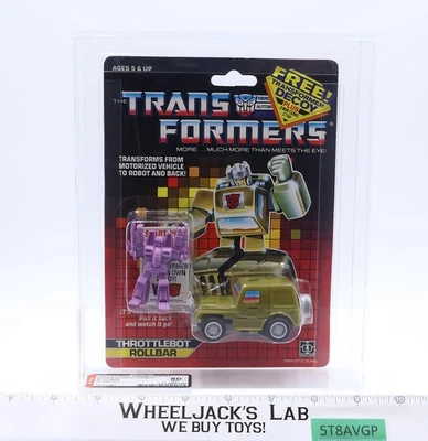 Rollbar W/ Decoy AFA GRADED 80 75/80/90 G1 Transformers 1987 Hasbro NEW SEALED - Image 1 of 4