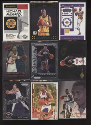 50 Lot Anthony Edwards RC Steve Nash Nikola Jokic Lebron James Michael Jordan - Image 1 of 4
