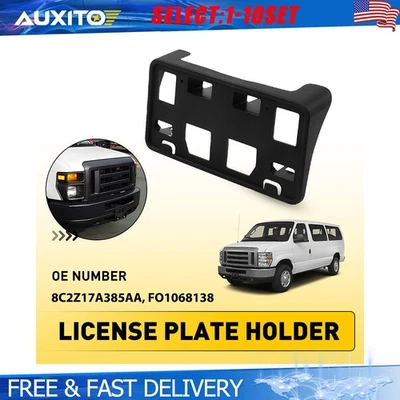 Кронштейн для номерного знака для 2015-2021 Ford E-350 E-450 Super Duty переднее крепление 1-5X - Изображение 1 из 4