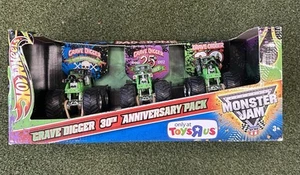 Hot Wheels Grave Digger 20TH 25TH 30TH Anniversary 3 Pack Toys R Us Exclusive - Picture 1 of 6