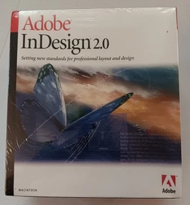 New Sealed Adobe InDesign 2.0 Box (Retail) (1 User/s) - Full Version for Mac - Photo 1/4