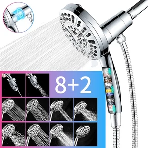 Magnetic High Pressure Filtered Shower 10-Mode Adjustable 2.5 GPM Showerhead  - Picture 1 of 13