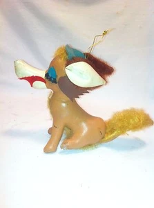 Vintage Cuero Relleno Perro Carnaval Premio Decoración Navidad - Imagen 1 de 6